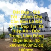 Đất Đẹp - Giá Tốt - Chính Chủ Cần Bán Lô Đất Vị Trí Đẹp Tại  Xã Hiệp An - Đức Trọng, Lâm Đồng